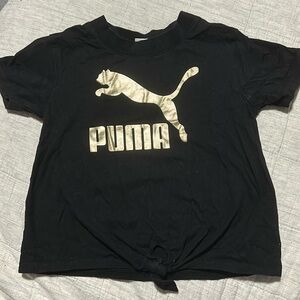 Black Puma Kids Tshirt Size 6